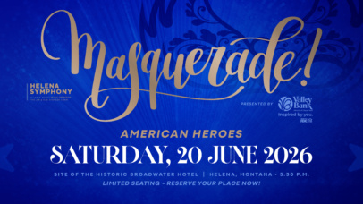The Helena Symphony’s Black-Tie Masquerade Celebrates Iconic Music of American Film!